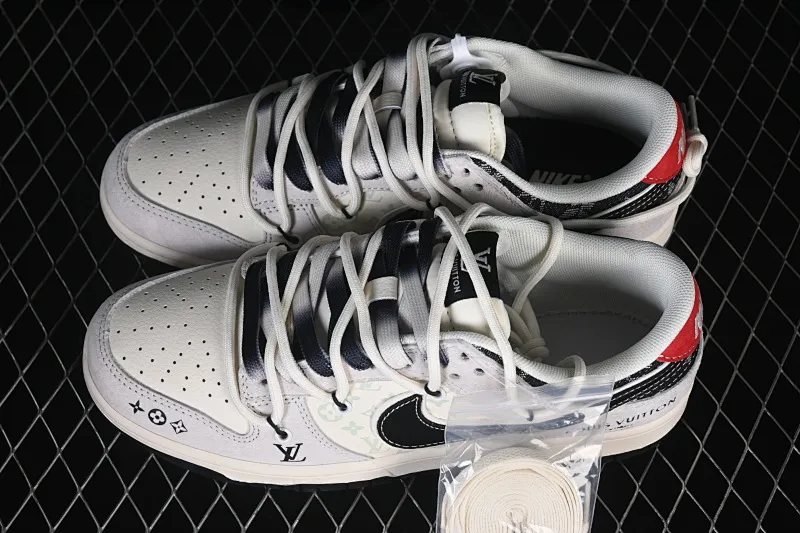 All Categories Nk SB Dunk Series Nk SB Dunk Low High-end Customized Low-top Shoes Nike SB Dunk Low LV Co-branded Pebbled Hook Drawstring Anniversary High-end Customized Low-top Casual Shoes CX5050-Y53